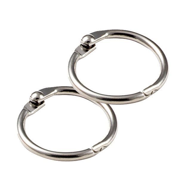 LuckyLine - 24602 - 2 Metal Binder Ring - (2 Pack) - UHS Hardware