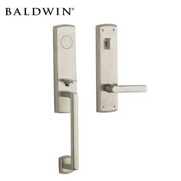 Baldwin Estate - 85387.RFD - Soho Lever Handleset - Full Dummy - 056 - Lifetime Satin Nickel - Grade 2 - RH - UHS Hardware