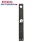 Simplex - 304019 - Mounting Plate Assembly - 3000 Series - 1 1/8" Backset - Black Finish - LH/LHR - UHS Hardware