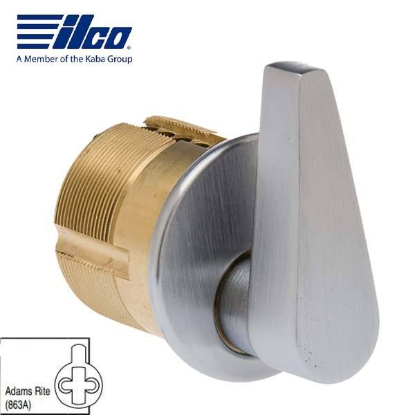 Ilco ADA-7161TK2-26D Turn Knob Mortise Cylinder - 1" - Adams Rite Cam 863A - 26D - Satin Chrome - UHS Hardware