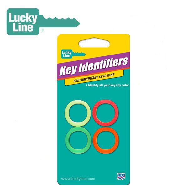 LuckyLine - 16704 - Key Identifiers - Medium - Assorted (4 Pack) - UHS Hardware