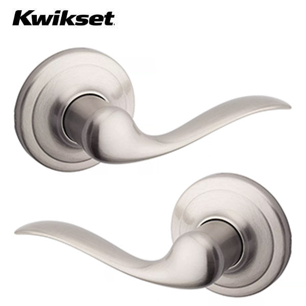 Kwikset - 720TNL - Tustin Lever -  Round Rose -  Passage - 15 - Satin Nickel - UHS Hardware