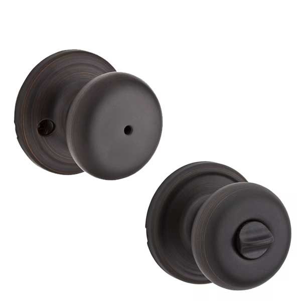 Kwikset - 730H - Hancock Knob - Round Rose - Privacy - 11P - Venetian Bronze - Grade 2 - UHS Hardware