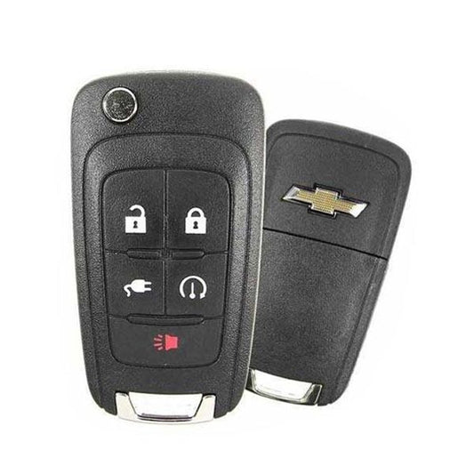 2011-2015 Chevrolet Volt / 5-Button Flip Key w/ Plug-In / PN: 22923862 / OHT05918179 / PEPS (OEM) - UHS Hardware