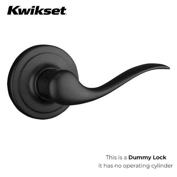 Kwikset - 788TNL - Tustin Lever Set - Round Rose - Half Dummy - 514 - Iron Black- Grade 2 - LH - UHS Hardware