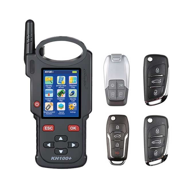 Lonsdor - KH100+ - Hand Held Remote Key Programmer - Generate Remotes - Copy Chips - Toyota H Chip - UHS Hardware