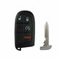 2011-2019 Dodge Chrysler Jeep 4-Button Smart Key SHELL for M3N40821302 (SKS-CHY-1446-4A) - UHS Hardware