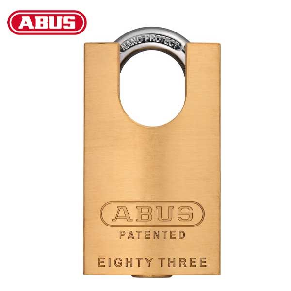 Abus - 83CS/45-300 - Premium Loaded Brass Padlock w/ Shackle Guard - S2 - Schlage C - 5/6 Pin - Rekeyable - 1-27/32" Width - UHS Hardware