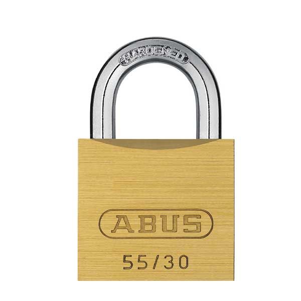 Abus - 55/30 B - Economy Solid Brass Padlock - 1-9/64" Width - UHS Hardware