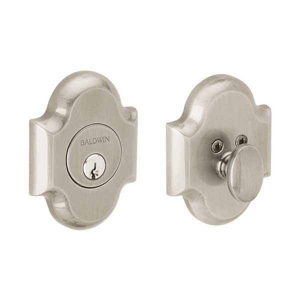 Baldwin Estate Arched Deadbolt - 8252.150 - Singl Cyl - 150 - Satin Nickel - Grade 1 - UHS Hardware