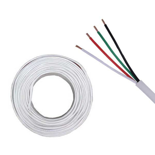 DynoTech - AC224 - 22/4C - Sound / Security - General Purpose Cable - STR - CM - 500ft - White - UHS Hardware