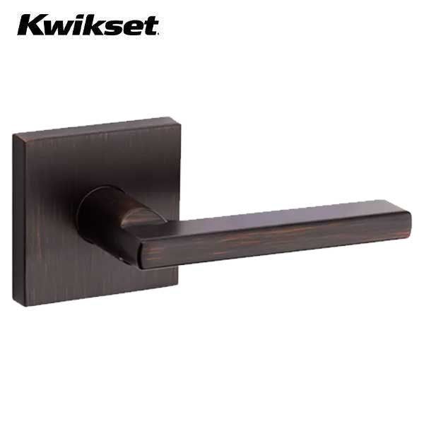 Kwikset - 154HFL - Halifax Passage Lever - Square Rose - 11P - Venetian Bronze - Grade 2 - UHS Hardware