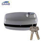 GAAB - T180  - Tempered Frameless Glass Door Lock  - Reversible - 10-12mm Doors - Dimple Keyway - Grey - UHS Hardware