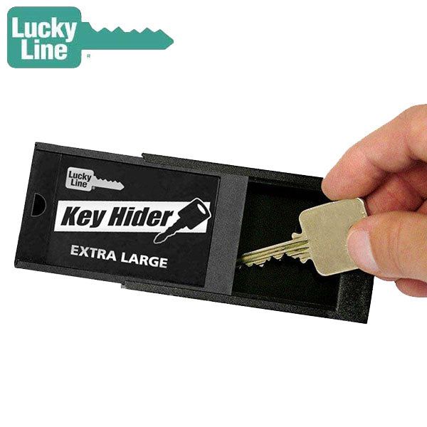 LuckyLine - 91200 - Extra Large Magnetic Key Hider - Black - 6 Pack - UHS Hardware