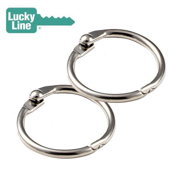 LuckyLine - 24602 - 2 Metal Binder Ring - (2 Pack) - UHS Hardware