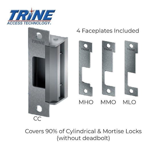 Trine - 4100 - 4-7/8” Electric Strike - One Box Solution - Fire Rated ANSI - Stainless Steel - Grade 1 - UHS Hardware