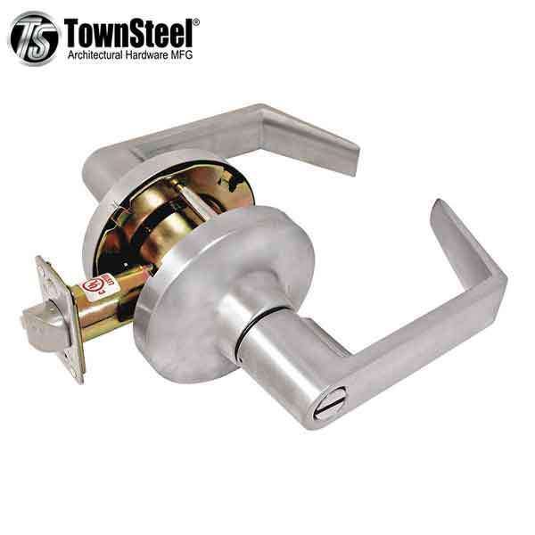 TownSteel - CDC-76-S - Commercial Lever Handle  - Clutch Lever  - 2-3/4 " Backset - Satin Chrome - Privacy  -  Grade 1 - UHS Hardware