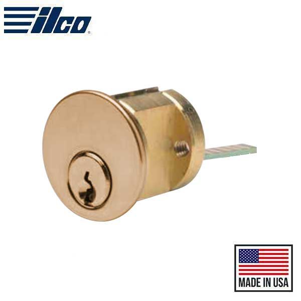 ILCO - 7075 - RIM Cylinder - 5 Pin - 1 1/8" - Kwikset - KA2 - 03 - Bright Brass - Grade 1 - UHS Hardware