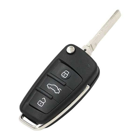 2006-2015 Audi / 3-Button Flip Key / PN: 0657660023S/ IYZ 3314 (RFK-AUD-Q78E) - UHS Hardware