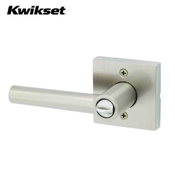 Kwikset - 740MIL - Milan Lever Set - Square Rose - 15A - Satin Nickel - Entrance - SmartKey Technology - Grade 2 - UHS Hardware