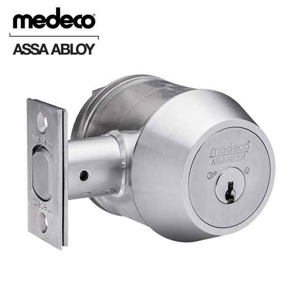 Medeco Maxum Commercial BiAxial - Single Deadbolt - 26 - Satin Chrome - UHS Hardware
