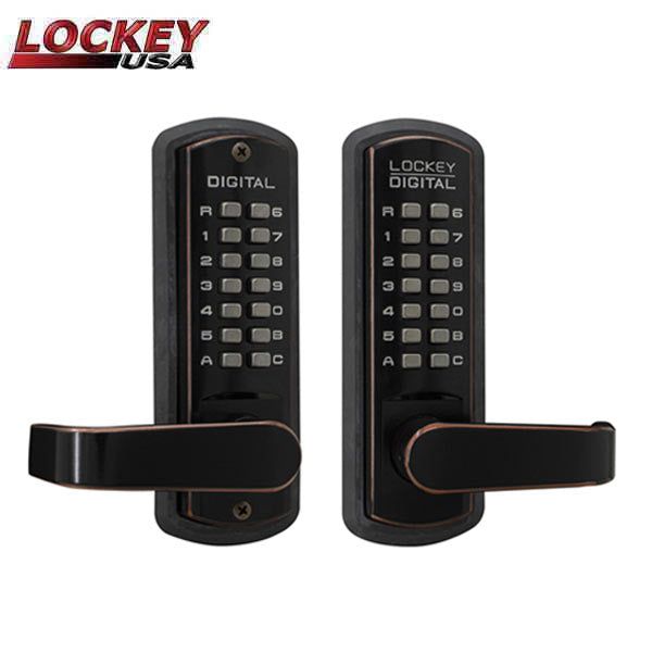 Lockey - 3835 - Mechanical Keypad - Keyless Lever Lock - Passage - Double Combination - UHS Hardware