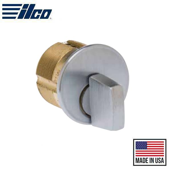 ILCO - 7161 - Turnknob Mortise Cylinder - 1" - Adams Rite Cam - 26D - Satin Chrome - Grade 1 - UHS Hardware