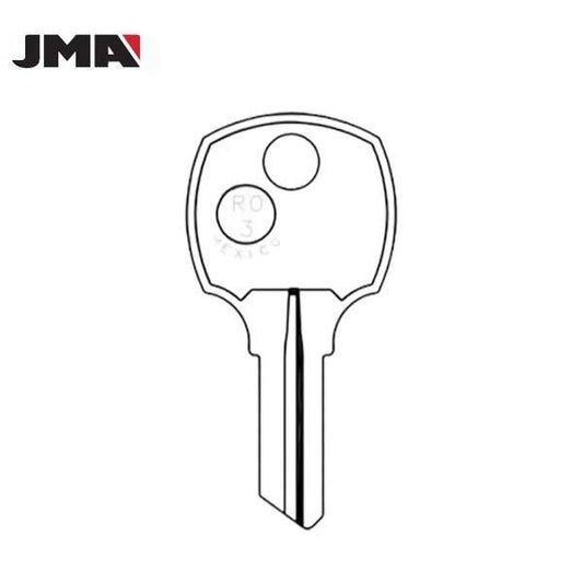 RO3 / 1069N National 5-Wafer Cabinet Key - Brass (JMA-NTC-10DE) - UHS Hardware