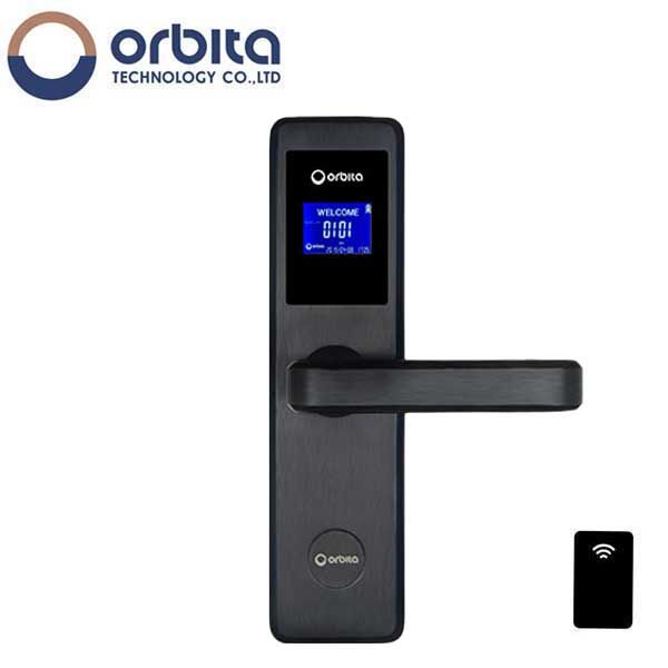 Orbita - E4031A - Mortise Hotel Lock - RFID - LCD Screen - Optional Lever Style - 6 VDC - Optional Finish - Grade 2 - Hotel Door Locks - UHS Hardware