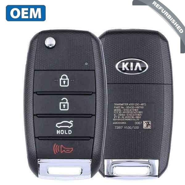 2018-2020 Kia Rio / 4-Button Flip Key / PN: 95430-H9700 / NYOSYEC4TX1611 (433 Mhz) (OEM) - UHS Hardware