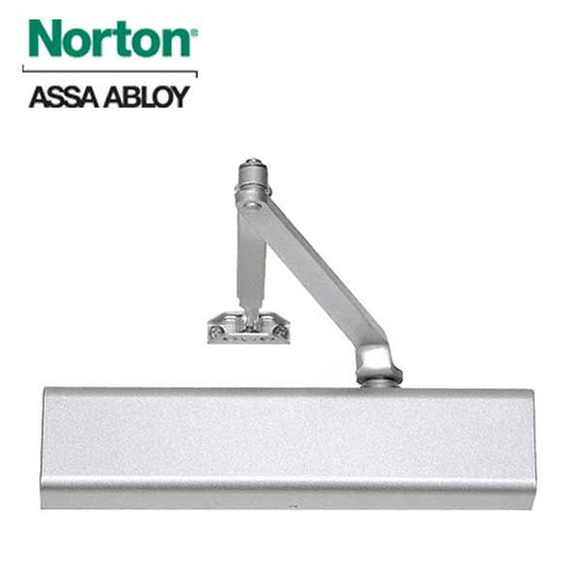 Norton - 210 - Tri-Packed Manual Door Closer - Adjustable Arm - Size 1-6 - Satin Aluminum - Grade 1 - UHS Hardware