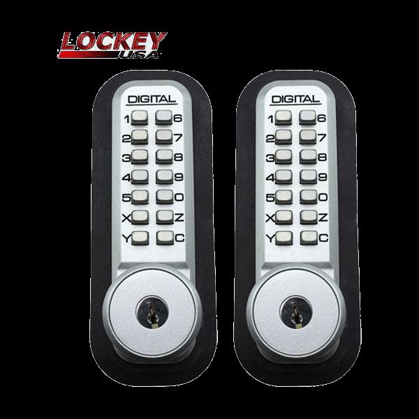Lockey - 2210-DC-KO - Mechanical Keyless Double Deadbolt Lock w/ Key Override - UHS Hardware