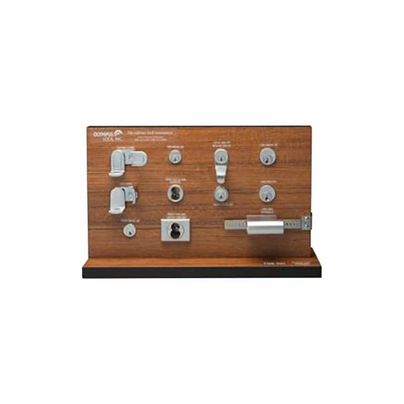 Olympus Lock - Display Board - Includes Large Pin, Small Pin, Interchangeable Core and Padlockable Cam Lock - UHS Hardware