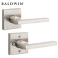 Baldwin Reserve - PV.SQU.CSR - Contemporary Square Lever - Square Rose - 150 - Satin Nickel - Privacy - Grade 2 - LH - UHS Hardware