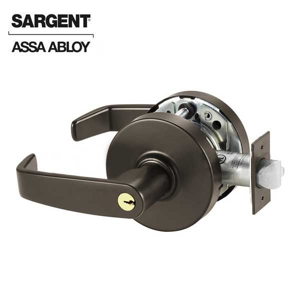 Sargent - 10G54 - Mechanical Cylindrical Lock - L Rose / L Lever - Corridor - LA Keyway - 10BE - Dark Oxidized Satin Bronze - Grade 1 - UHS Hardware