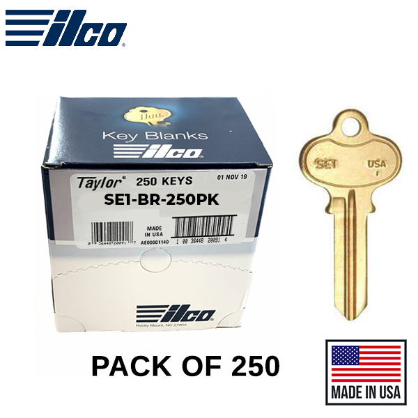 SE1-BR SEGAL Key Blank - 250 Pack -  ILCO - UHS Hardware