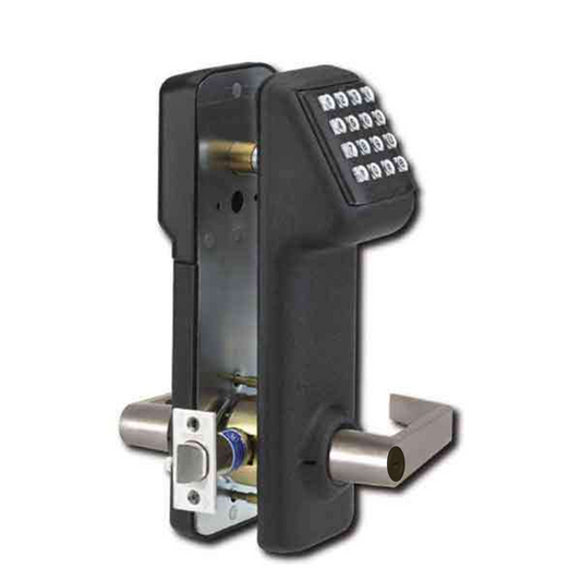Marks USA - SFIC - i-Qwik - LITE - Electronic Pushbutton Lever Lock- Black w/ 26D Lever - UHS Hardware
