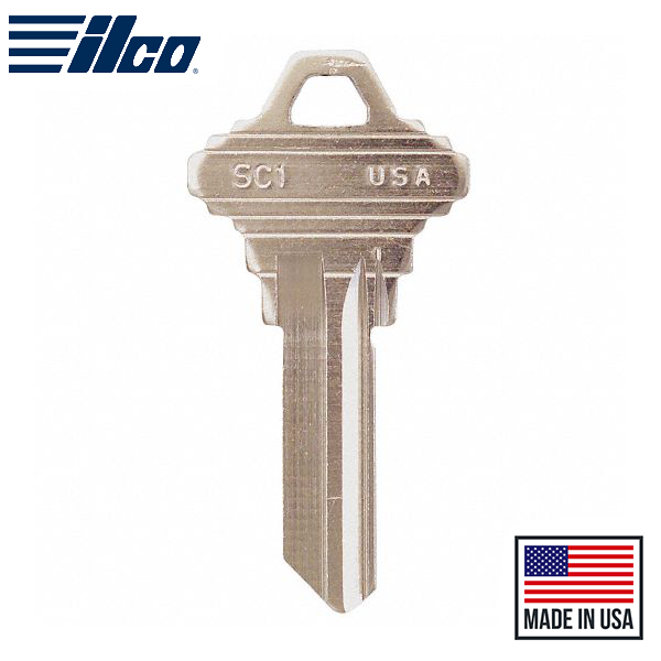 SC1-NP SCHLAGE Key Blank - 250 Pack -  ILCO - UHS Hardware