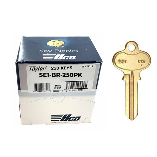 SE1-BR SEGAL Key Blank - 250 Pack -  ILCO - UHS Hardware