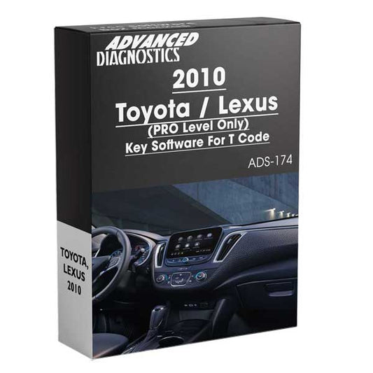 Advanced Diagnostics - ADS174 - 2010 - Toyota / Lexus Key Software For T Code - PRO Level Only - Category A - UHS Hardware