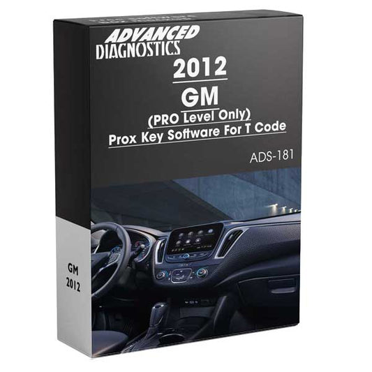 Advanced Diagnostics - ADS187 - 2012 - GM Proximity Key Software For T Code - PRO Level Only - Category A - UHS Hardware