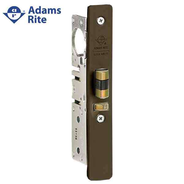 Adams Rite - 4510 - Standard Duty Deadlatch - 1-1/8" Backset - LH /RHR -  FLT/ST - Flat Faceplate - Dark Bronze - Metal Door - UHS Hardware