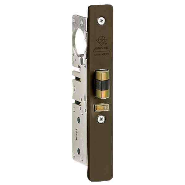 Adams Rite - 4510 - Standard Duty Deadlatch - 1-1/8" Backset - LH /RHR -  FLT/ST - Flat Faceplate - Dark Bronze - Metal Door - UHS Hardware