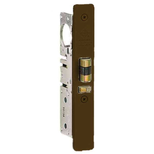 Adams Rite - 4510 -  Standard Duty Deadlatch - 7/8" Backset - LH /RHR - Mortised  2-5/8" - Flat Faceplate - Dark Bronze - Metal Door - UHS Hardware