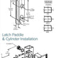 Adams Rite - 4510 -  Standard Duty Deadlatch - 1-1/8" Backset - LH /RHR - Mortised  2-5/8"  - FLT/ST - Flat Faceplate - Aluminum - Metal Door - UHS Hardware