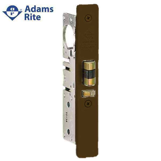 Adams Rite - 4510 -  Standard Duty Deadlatch - 7/8" Backset - LH /RHR - Mortised  2-5/8" - Flat Faceplate - Dark Bronze - Metal Door - UHS Hardware