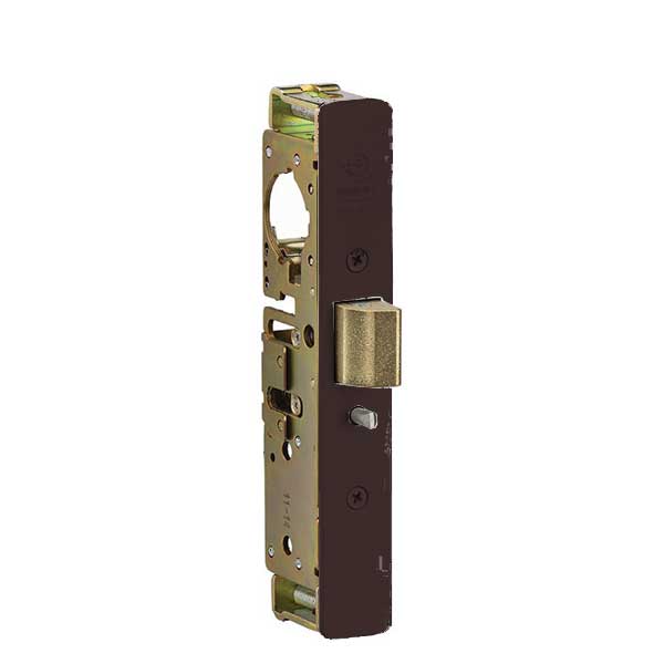 Adams Rite - 4900 - Heavy Duty Deadlatch - 1-1/8" Backset -  RH or LHR - 2-5/8" Mortised -  Flat/Standard Jamb - Dark Bronze - Metal Door - UHS Hardware