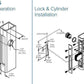 Adams Rite - MS Deadlock - MS1851S - 1-1/8"  Backset - ANSI Size - Straight Bolt - Radial Faceplate - Aluminum - Metal Door - UHS Hardware