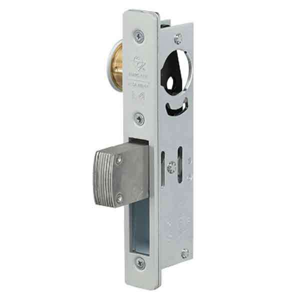 Adams Rite - MS Deadlock - MS1850S - 1-1/2" Backset - ANSI Size - Straight Bolt - Flat Faceplate - Aluminum - Metal Door - UHS Hardware