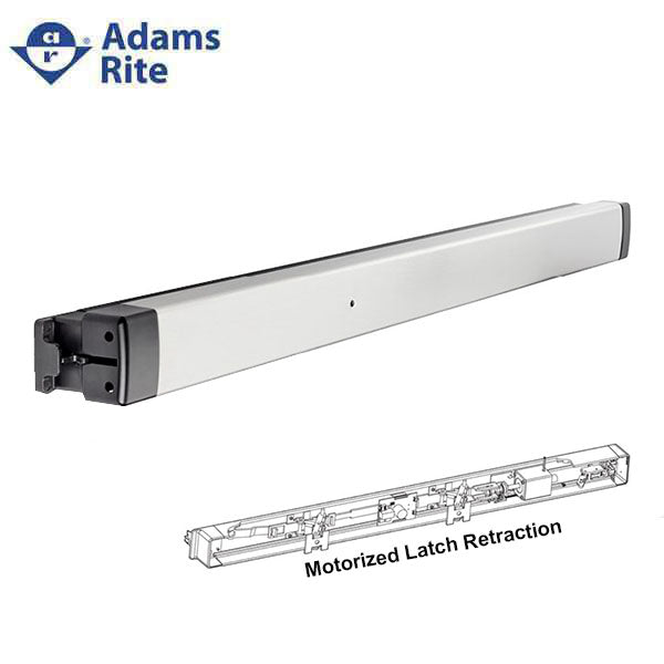 Adams Rite - 8801MLR - Narrow Stile - Rim Exit Device - 36" - Anodized  Aluminum -  Motor Latch Retraction (MLR)